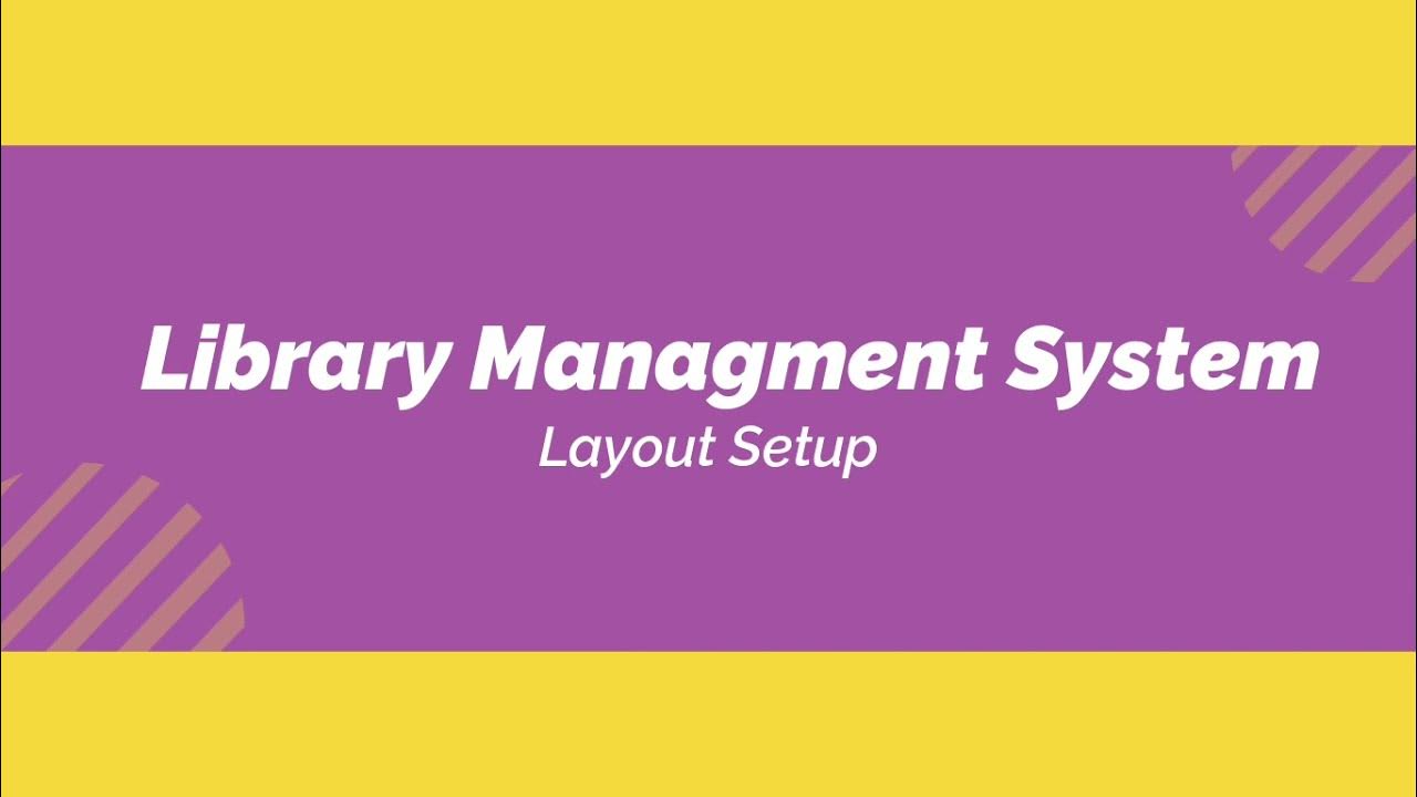 #1 Library management System in PHP OOPs || Admin layout setup || PHP ...