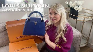 LOUIS VUITTON CAPUCINES BB BAG UNBOXING and FIRST IMPRESSIONS