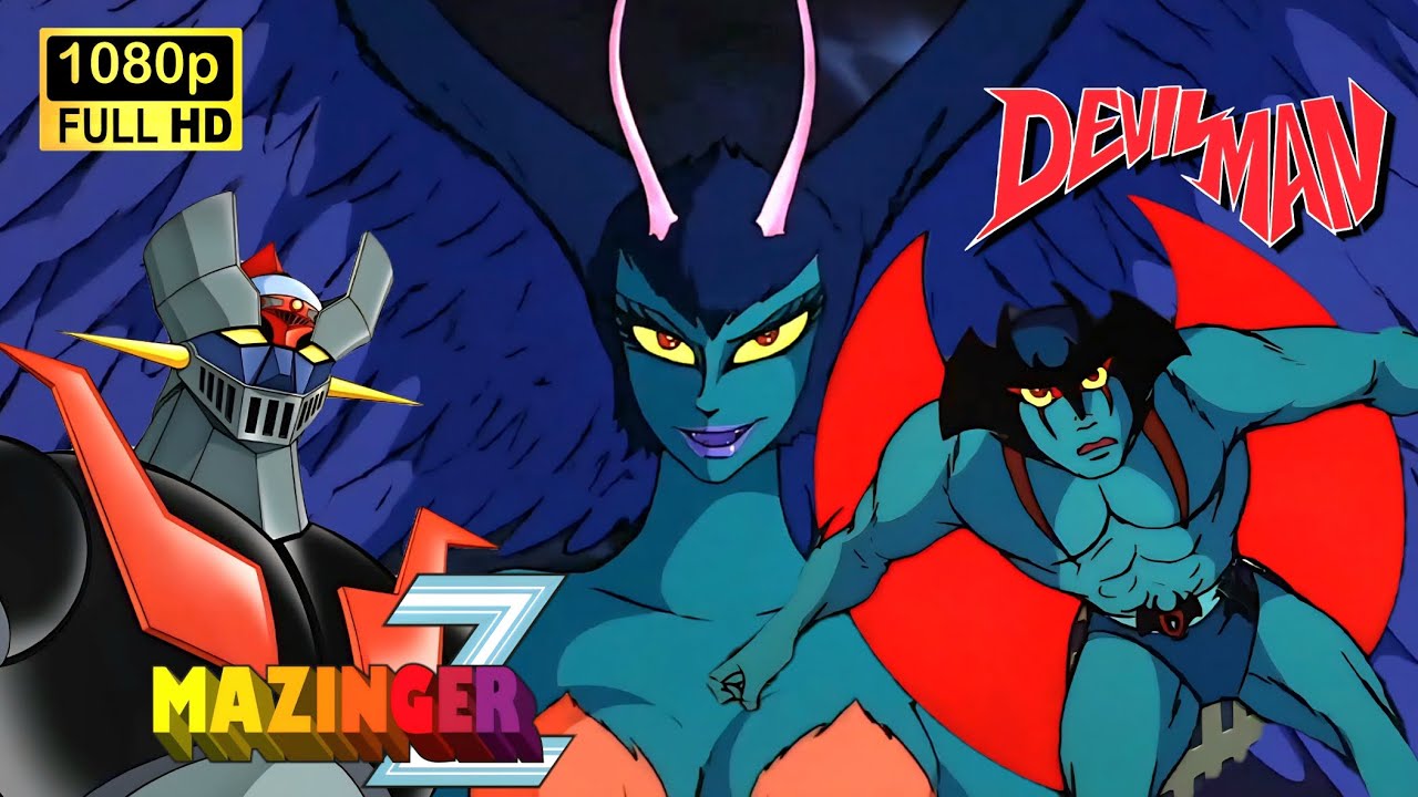 MAZINGER Z  vs  DEVILMAN-🔥UNA ARPIA DEMONIACA Y EL DR.INFIERNO BUSCA A LA ESTIRPE DE LOS DEMONIOS.🔥