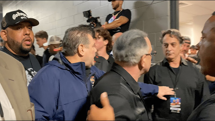 JOHN GOTTI JR SPOTTED AS CHAOS ERUPTS BACKSTAGE AT FLOYD MAYWEATHER VS JOHN GOTTI III