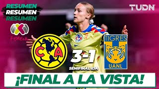 Resumen y goles | América 31 Tigres | Liga Mx Femenil  CL2024 Semis | TUDN