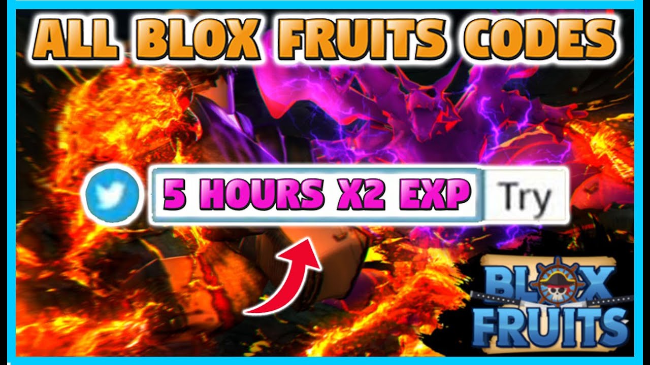 ALL* BLOX FRUITS CODES *OVER 300 MINUTES X2 EXP, $$ + MORE* (WORKING MAY  2022) 