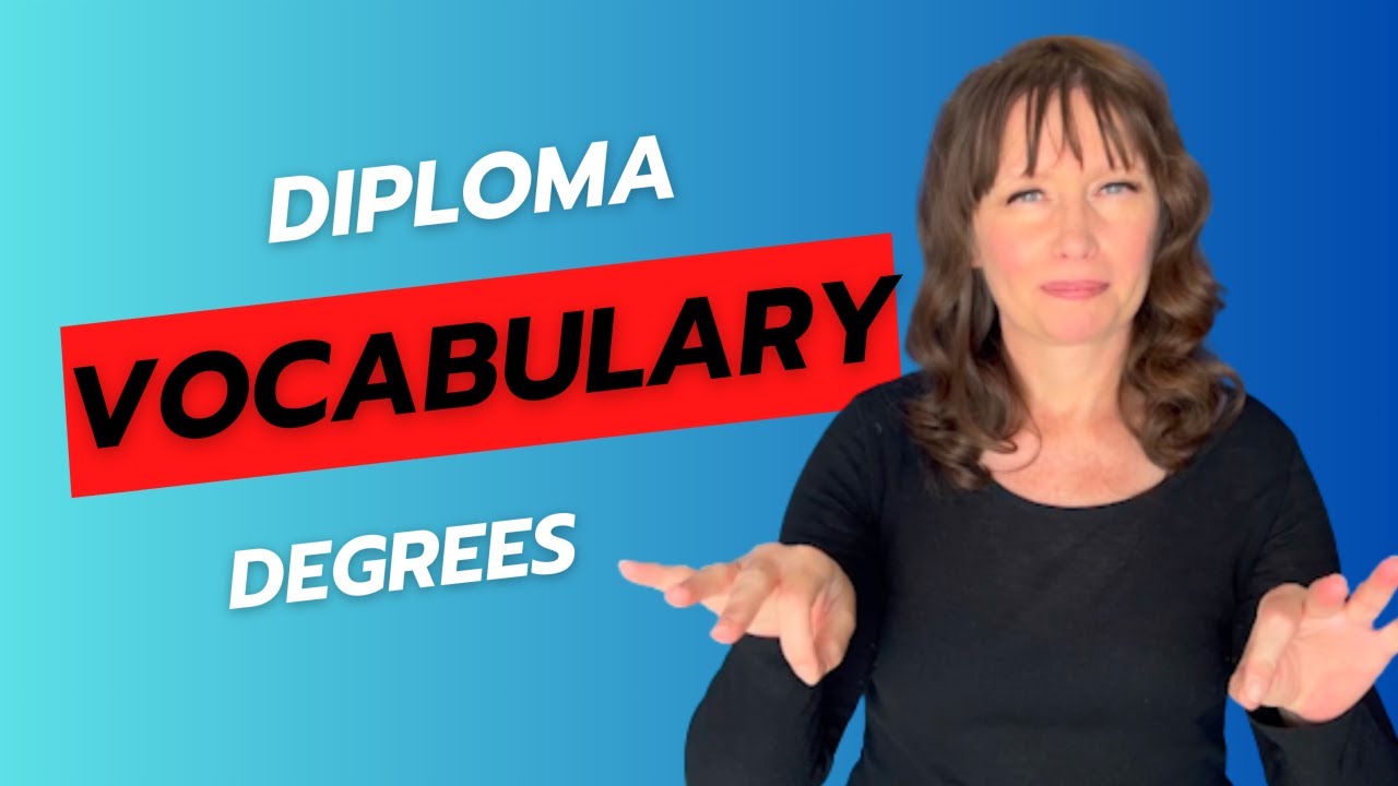 ASL Unit 2: Degrees and Diplomas in ASL | Learn How to Sign High School ...