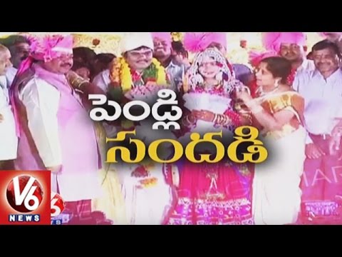 Banjara Traditional Marriage - MLC Ramulu Naik Son's Wedding Ceremony | V6 News