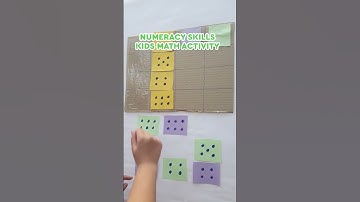 Table game craft for kids | Numeracy Skills for Children #kidsmath #preschoollearning #kidscraft