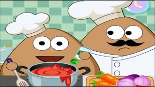 Pou Kitchen Slacking Cooking Gameplay All Levels screenshot 4