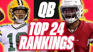 THE NEXT QB1! Updated Top-24 Quarterback Rankings for 2024 Fantasy Football