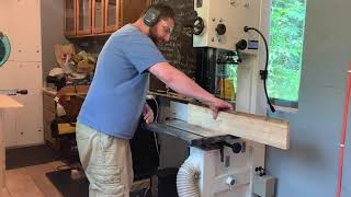 Resawing with the Rikon and working on the ceiling