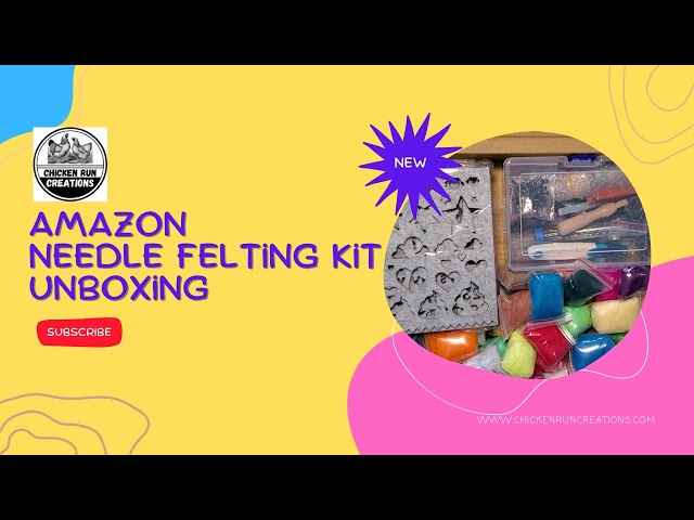 Unboxing  Wool Needle Felting Kit Beginner Tutorial Learn How to  Start Tips 