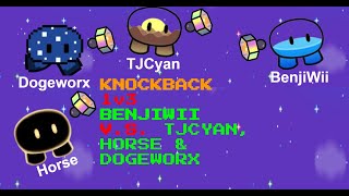 Knockback 1v3 BenjiWii VS Horse, TJCyan, & Dogeworx | Gimkit