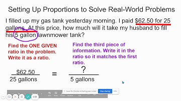 Setting Up & Solving Proportions video