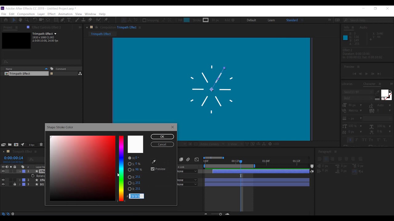 Trim path in After Effect for Motion graphics [Trim Path_1] - YouTube