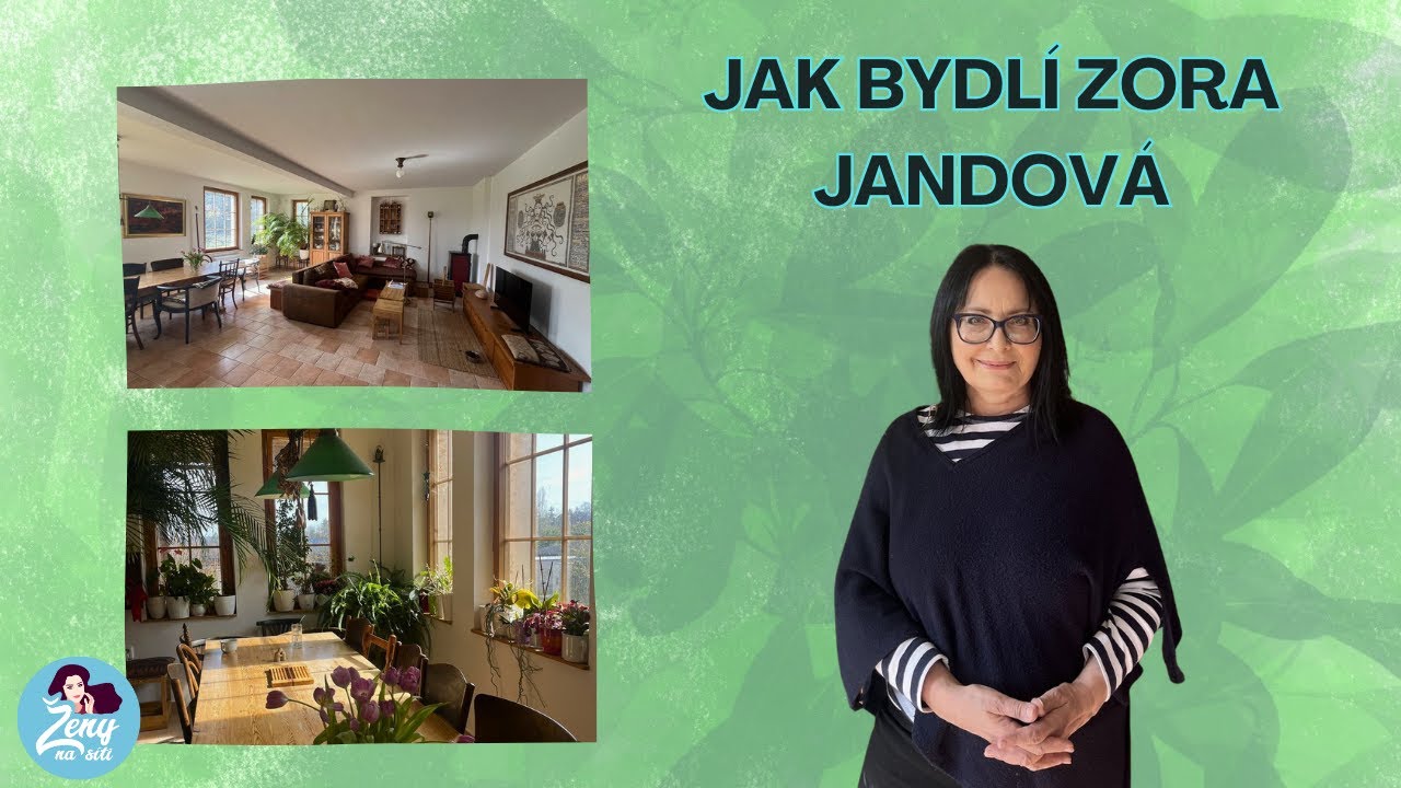 Vlastnoručně nakreslený dům Zory Jandové: Velká okna, stůl od tatínka a věž, kde stále svítí slunce