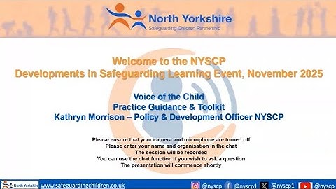 NYSCP Month Learning Event: November 2025 - Voice of the Child