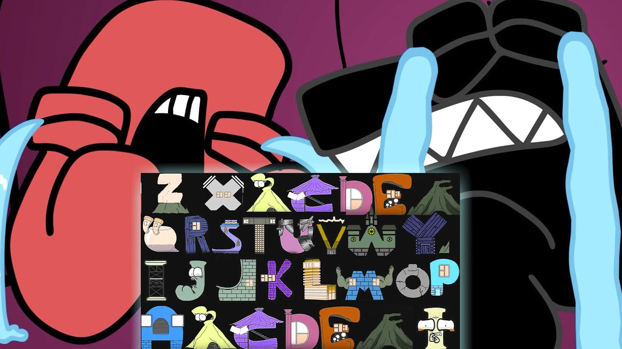 This is what would if the lowercase alphabet lore letters get their colors  extracted you can color them in : r/alphabetfriends