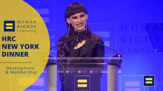 Ian Alexander Speaks At The 2022 Hrc Greater New York Dinner