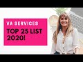 Virtual Assistant Services - TOP 25 LIST 2020!