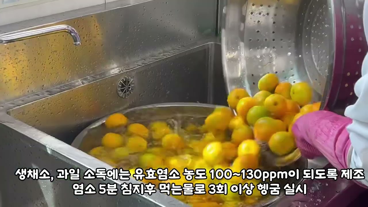 유치원급식 위생안전관리 가이드영상