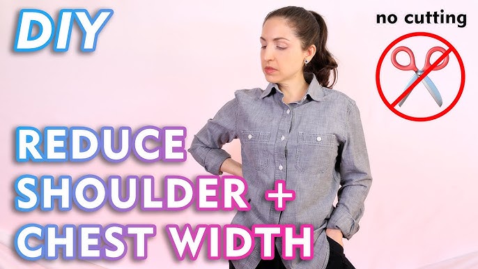 How To Alter Too Wide Shoulders Without Sewing