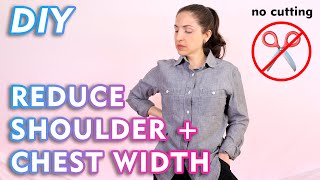 How To Adjust Shoulder Seams And Chest - DIY - Fashion Design - Emily Keller - The Fashion Run-Up