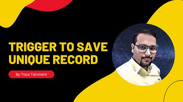 Trigger To Save Unique Record(Restrict Duplicate Contact Trigger)