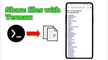 How to share files using termux on Android