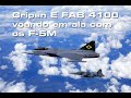 Gripen E FAB 4100 voando em ala com os F-5M