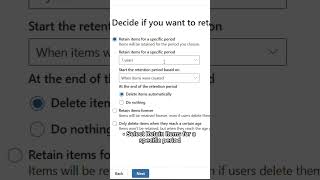 Create a Retention Policy in Microsoft 365 Admin Center | #shorts