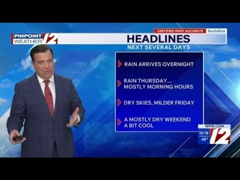 WPRI 12 Weather Now 4/29/26 Rain Showers Thursday - YouTube