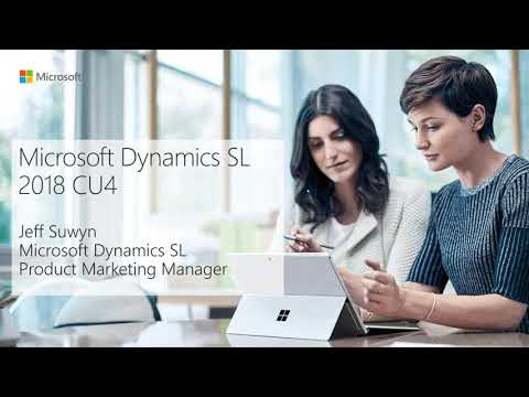 What's New in Dynamics SL 2018 CU4 - YouTube