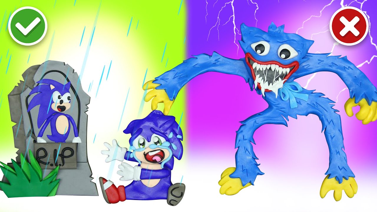 SONIC DAD vs POPPY PLAYTIME - So Sad Story Clay- POOR SONIC LIFE