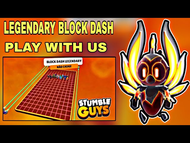 STUMBLE GUYS LIVE  UNLIMITED BLOCK DASH LEGENDARY ROOM CODE 😍  #stumbleguys #stumbleguyslive 