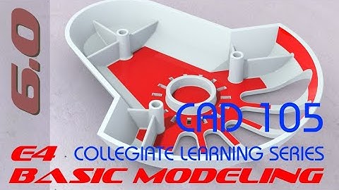 E4 Creo Parametric 6.0 - Basic Modeling 4 Tutorial