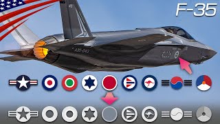 What Country&#39;s F-35? - Low-Visibility Insignia of 9 Countries Operating the F-35 Fighter Jet