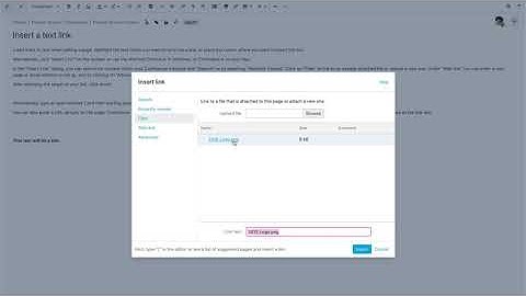 Insert A Text Link - Learn Atlassian Confluence & Linchpin Intranet #87