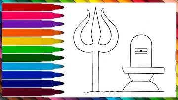 How to draw shivling || Easy Drawing for shivratri || Easy drawing of Mahadev || By Biplob drawing