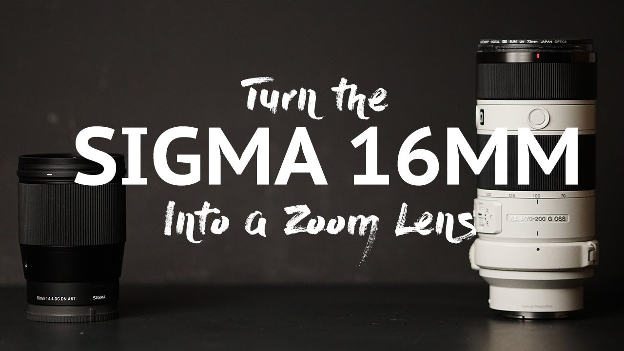 Turn your Sigma 16mm F1.4 into a Zoom lens - YouTube