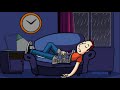 Gentle Night Rain 8 HOURS - Sleep, Insomnia, Meditation, Relaxing, Study | ASMR Sleep | Cartoon