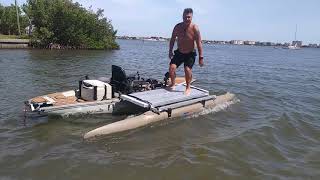 Hobie Pro Angler with Expandacraft Outrigger and no motor.