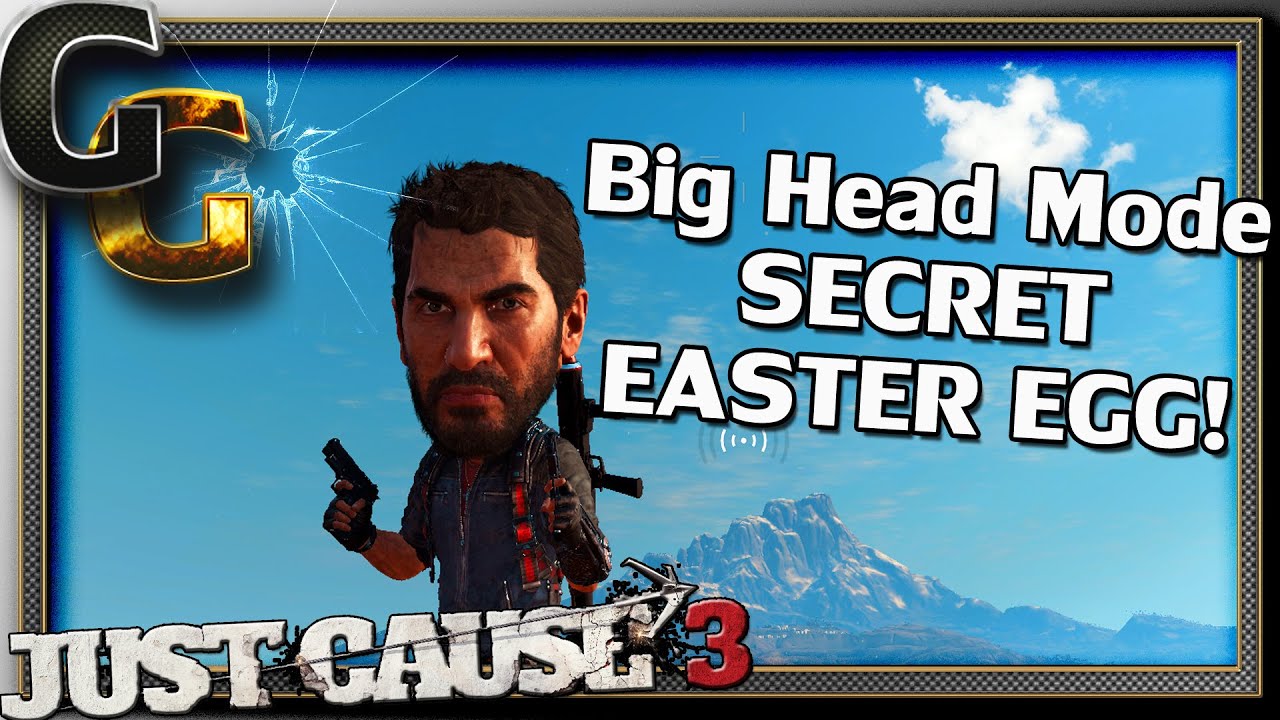 Just Cause 3 Easter Egg Secret Weapon Big Head Mode Youtube