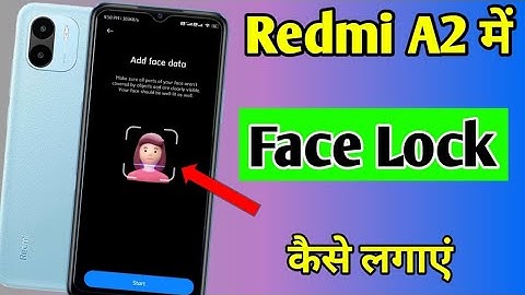 Redmi A2 me face lock kaise lagaye | how to set face lock in Redmi A2