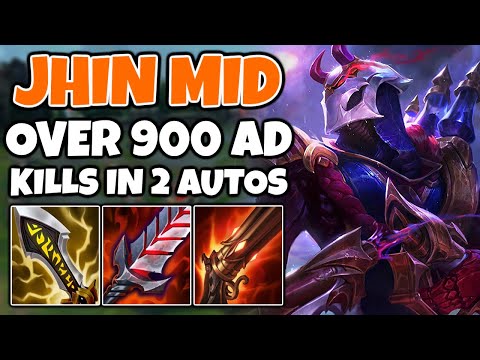 Over 900 AD on JHIN MID?! New items make Jhin OP? | Off-Meta Climb | 13.10 - League of Legends
