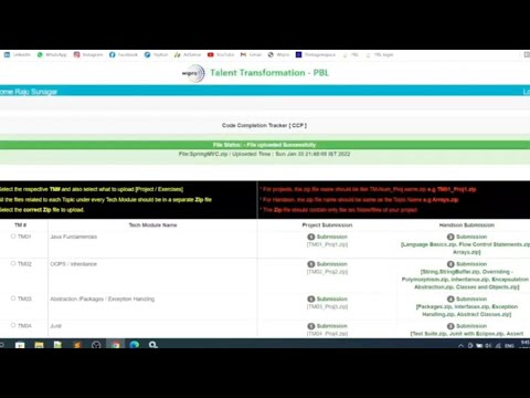 HOW TO UPLOAD ASSIGNMENT ON  WIPRO CC TRACKER || WIPRO PBL APP || WIPRO PJP  #Full details.