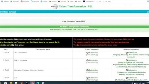 HOW TO UPLOAD ASSIGNMENT ON  WIPRO CC TRACKER || WIPRO PBL APP || WIPRO PJP  #Full details.