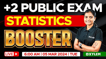 Plus Two Statistics - Public Exam | Booster | Xylem Plus Two Commerce