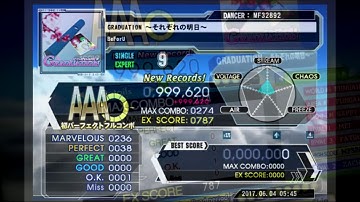 [DDR A] - GRADUATION ～それぞれの明日～ PFC#62 999,620