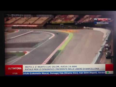 Moto2 : Luis Salom muore a Barcellona ( video del tragico incidente ) Sky Sport Hd