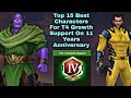 Top 15 Best Characters For T4 Growth Support On 11 Years Anniversary - Marvel Future Fight