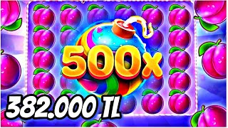 Sweet Bonanza | 382000 Tl Rekor Vurgun | Slot Dünya Rekorunu Kirdik | Efsane Kombolar