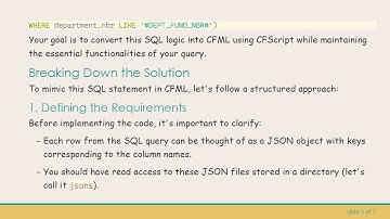Mimicking SQL Statement Logic in CFML / ColdFusion Made Easy